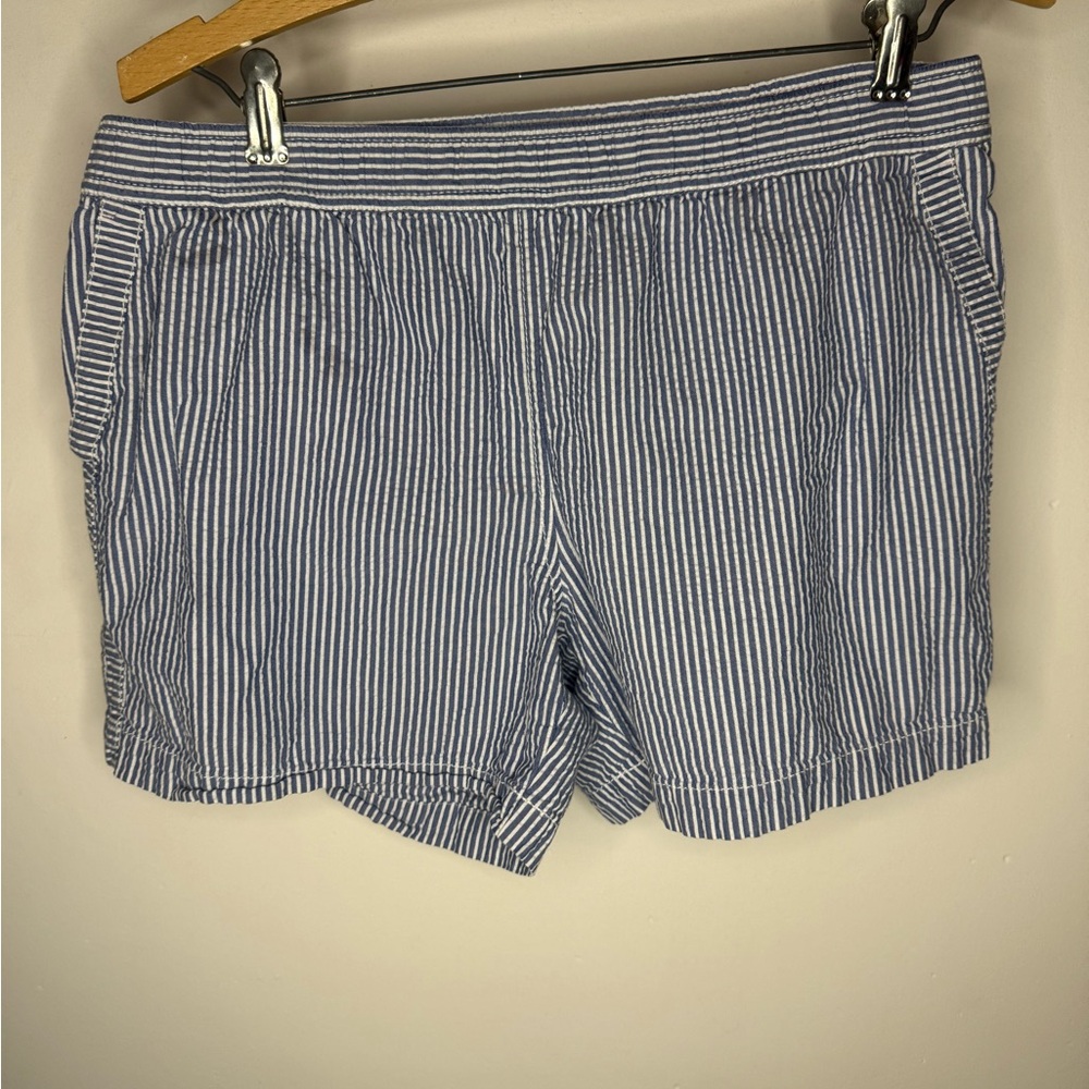 Vineyard Vines Seersucker Striped Blue-White Women’s Casual Shorts Size Small